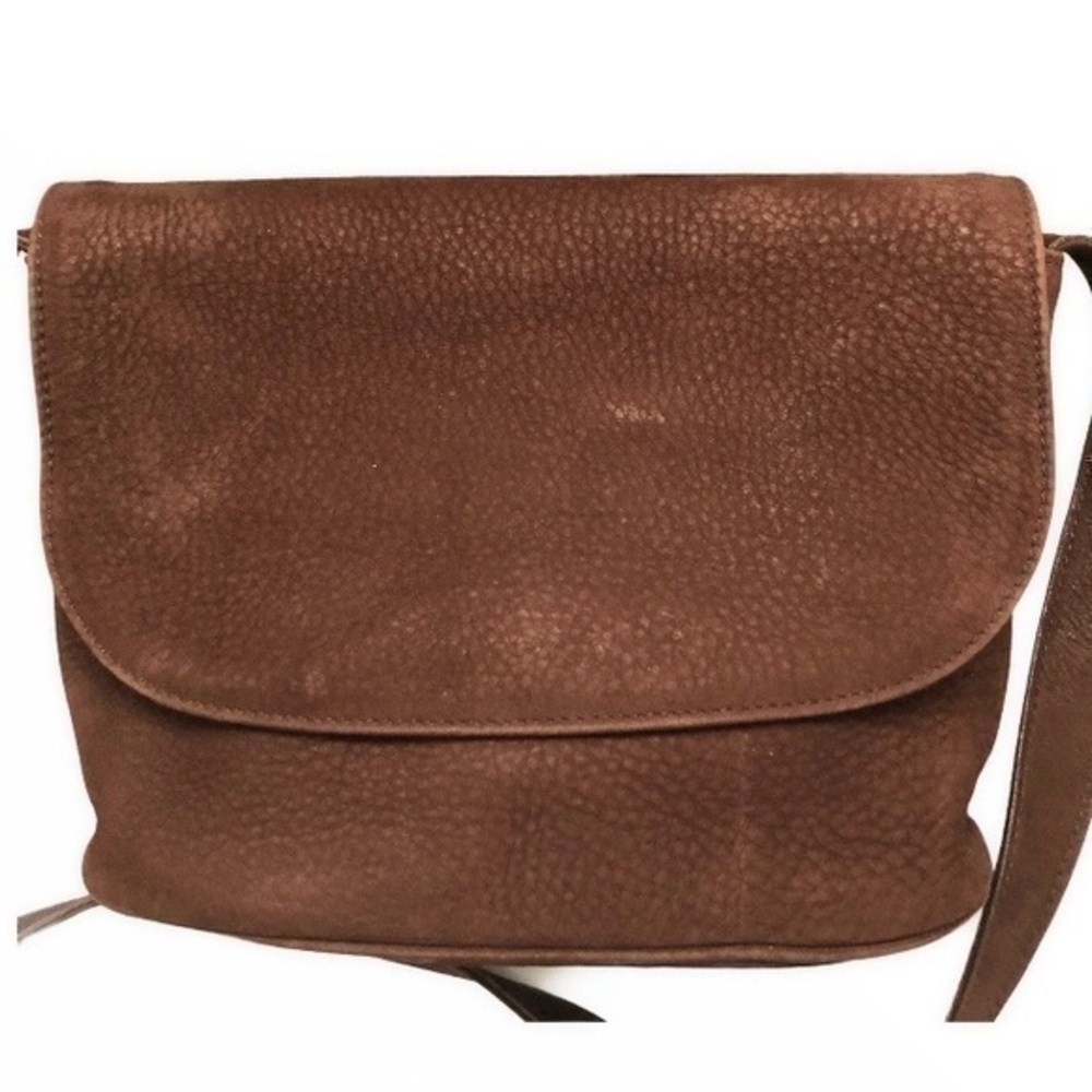 Coach vintage brown nubuck Sonoma flap bag made in Italy